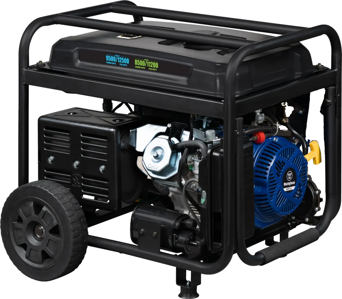 Lado del motor de 457 cc de la WGen9500DF, foto oficial